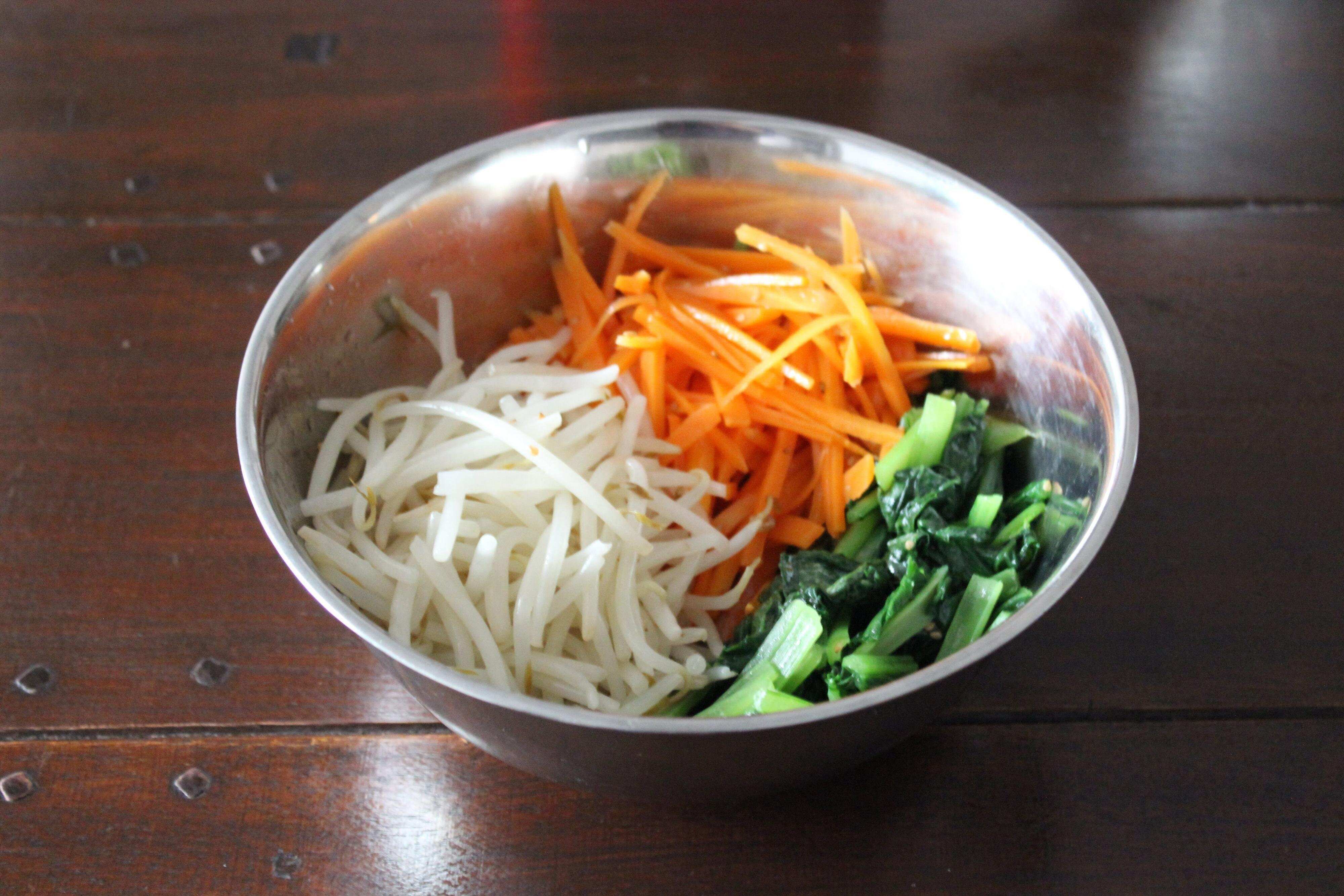 ついでに和えたら楽だった つくおきナムルで簡単ビビンバ サンキュ