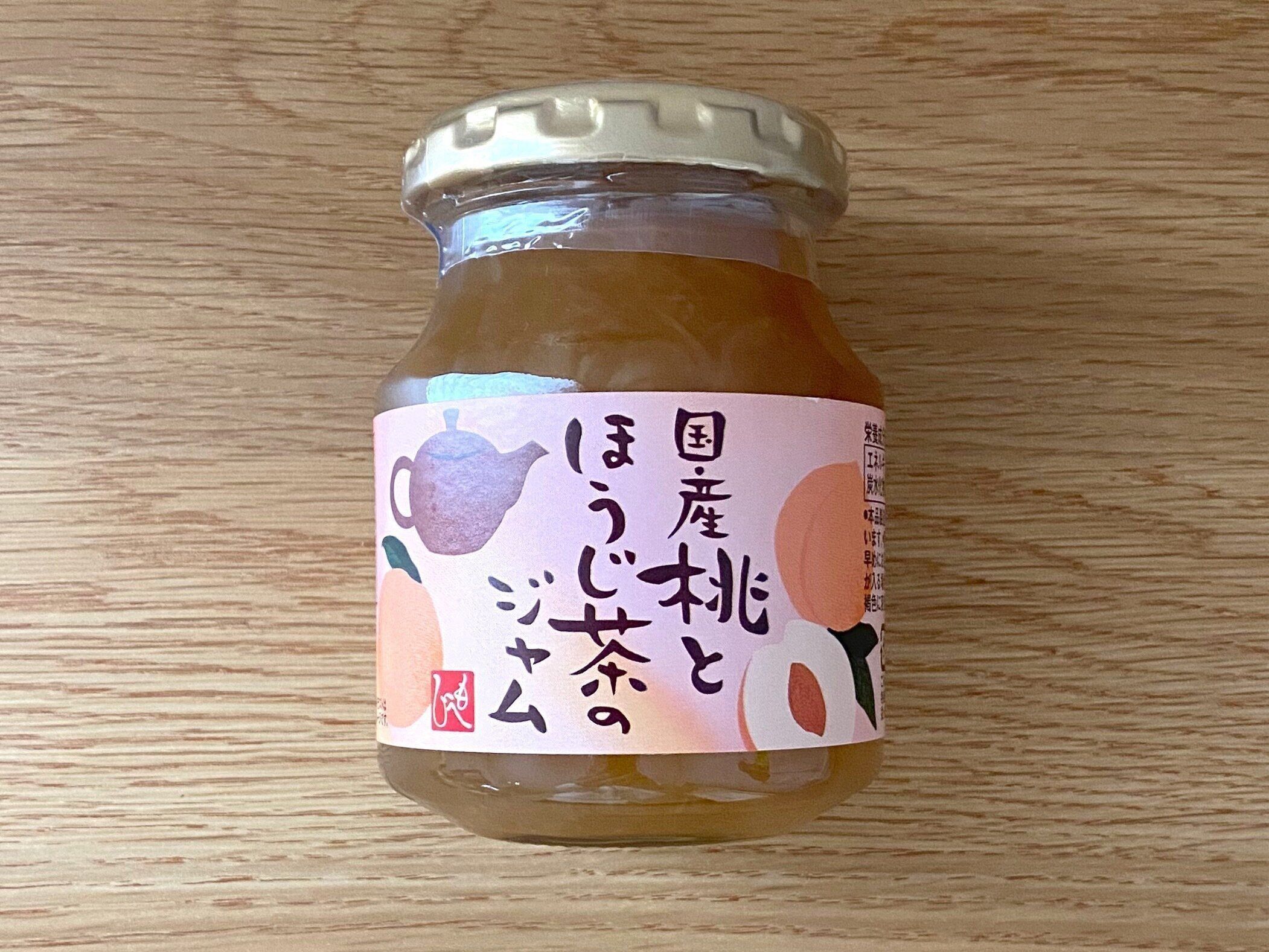 国産桃とほうじ茶のジャム