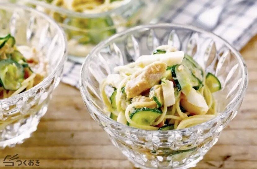 ツナときゅうりのスパサラ