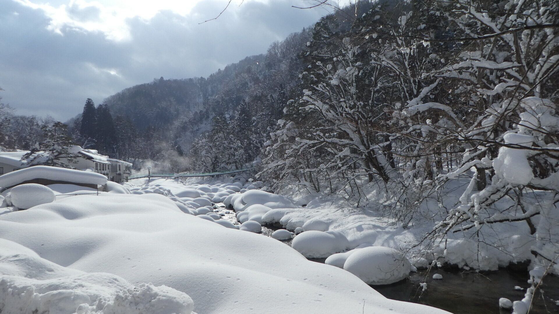 秋田の雪景色