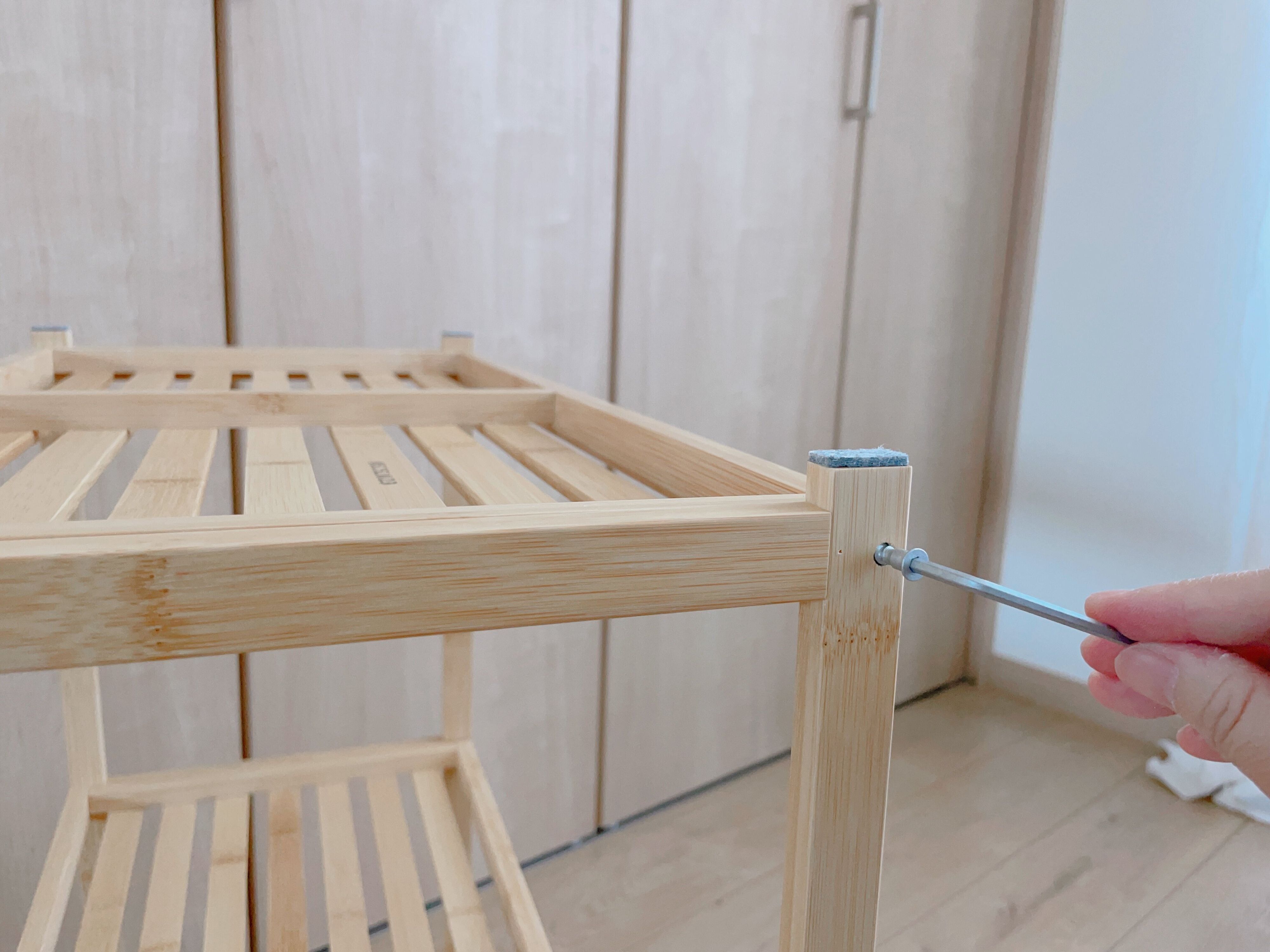 女性でも組み立てがカンタンだから