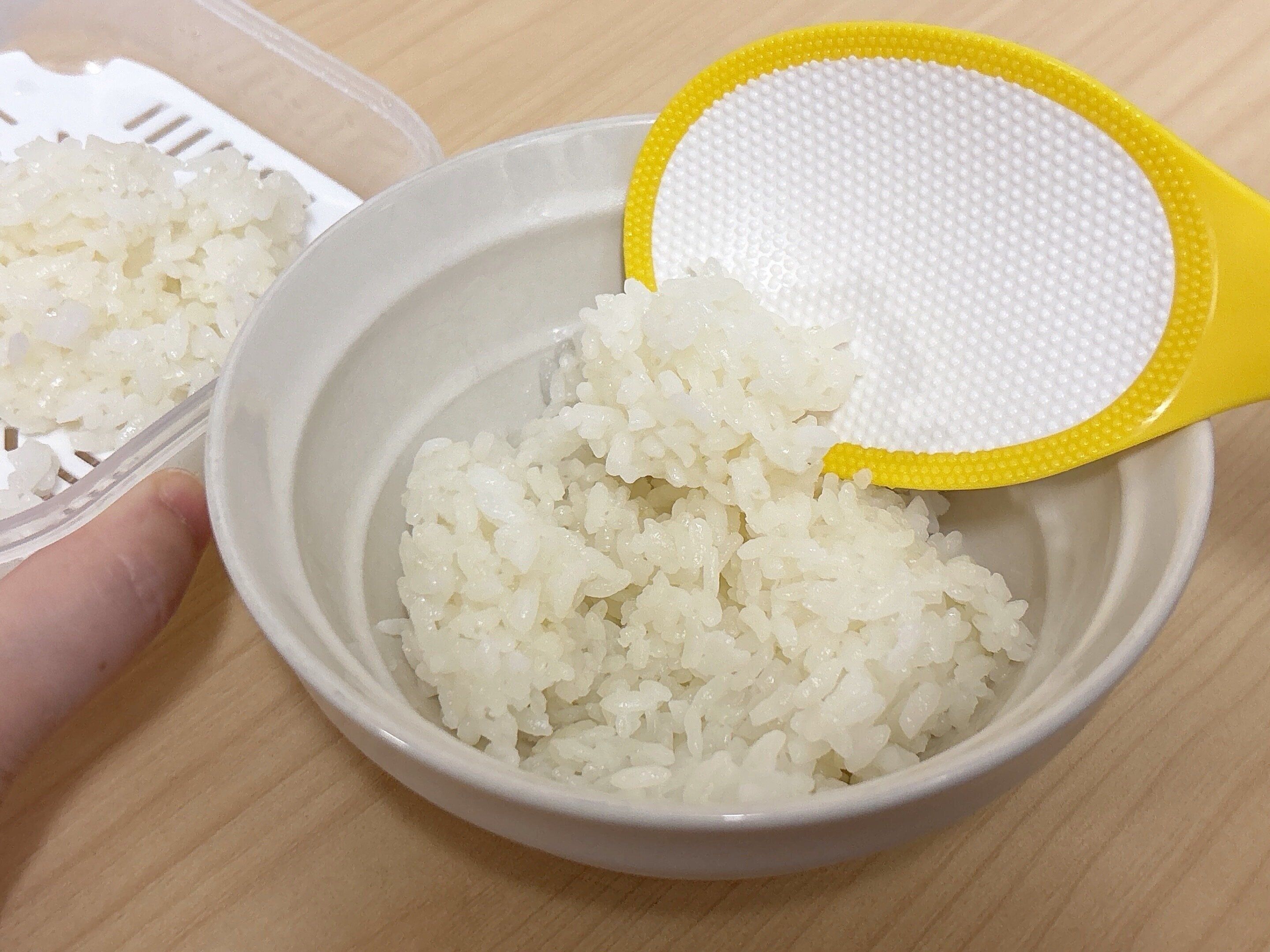 ダイソースノコ付き冷凍ご飯容器