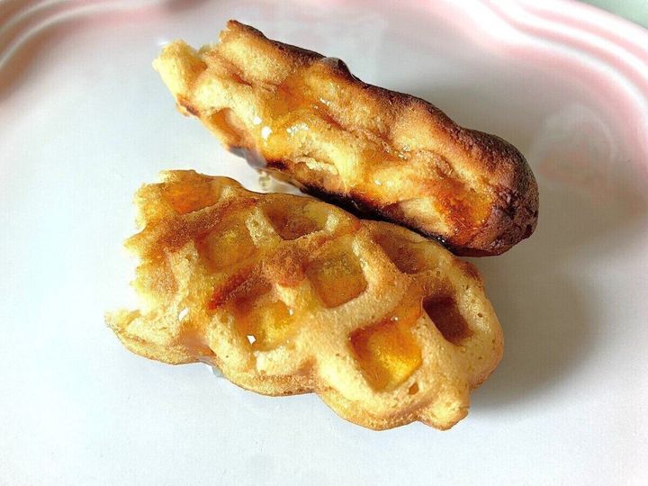 はちみつをかける