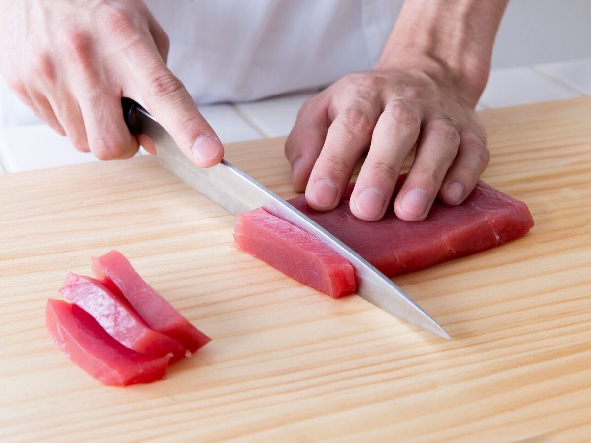 刺身の切削
