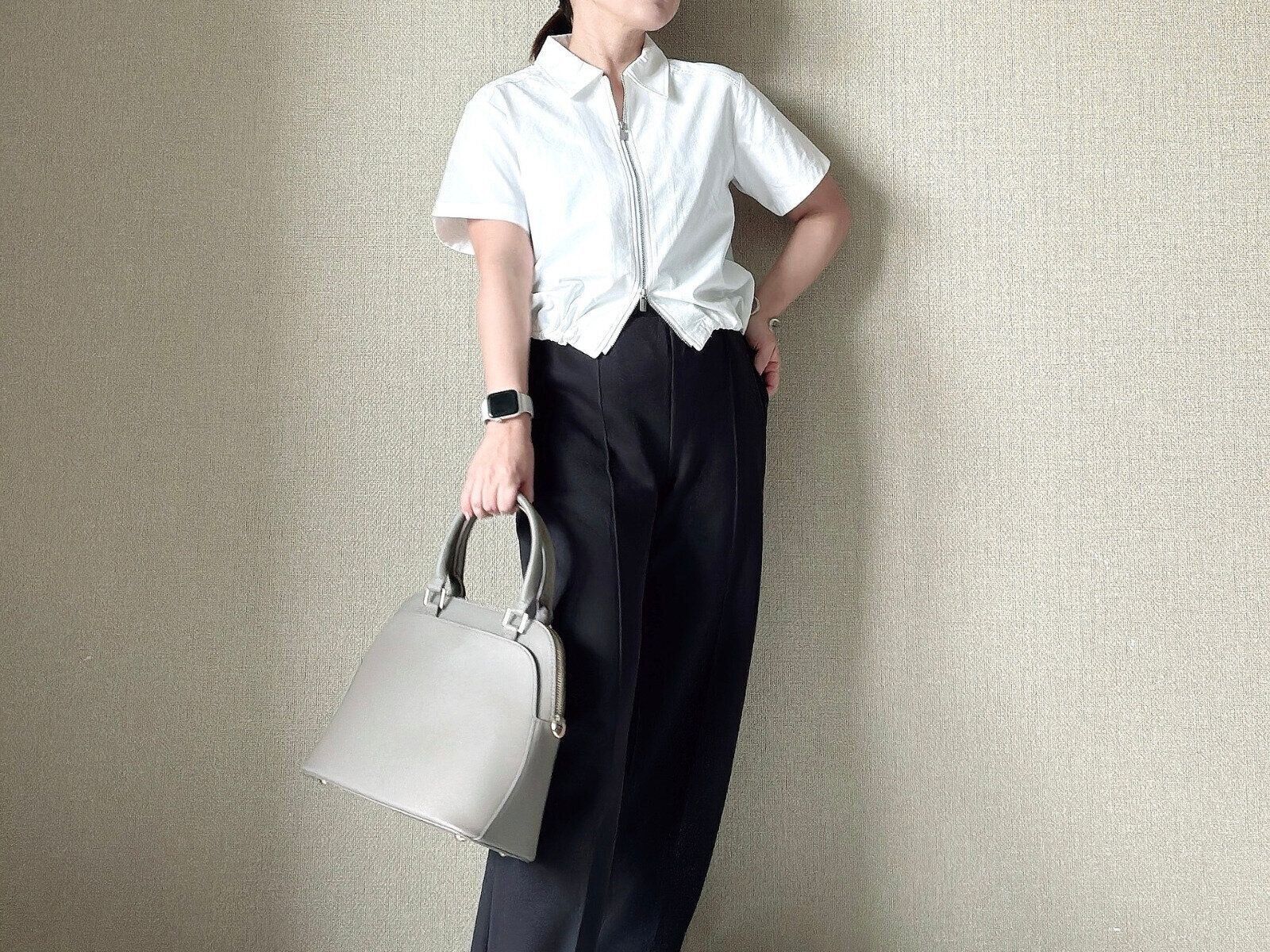 GU フロントジップシャツ