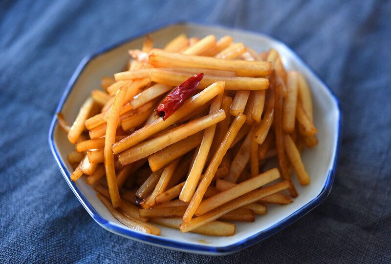 大根の皮のきんぴら