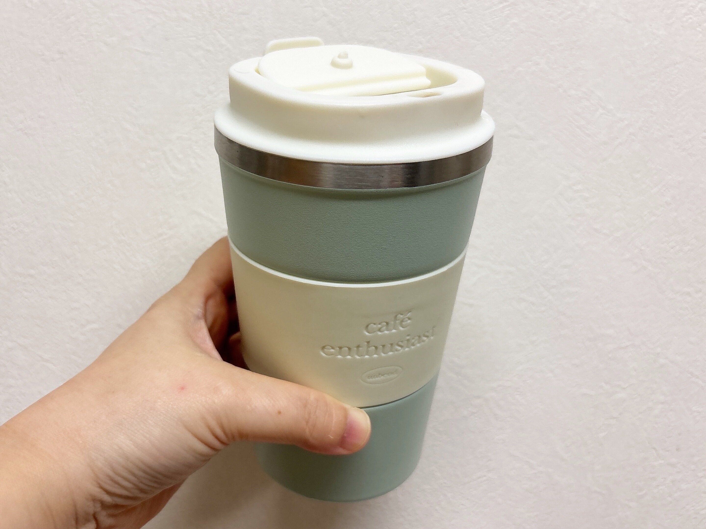 3COINS蓋付きステンレスタンブラー