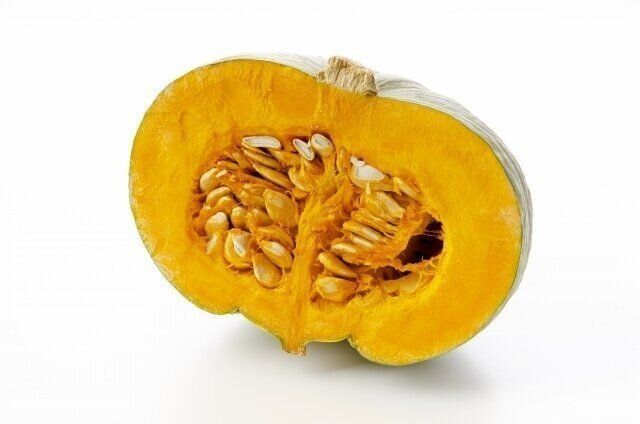 かぼちゃの断面
