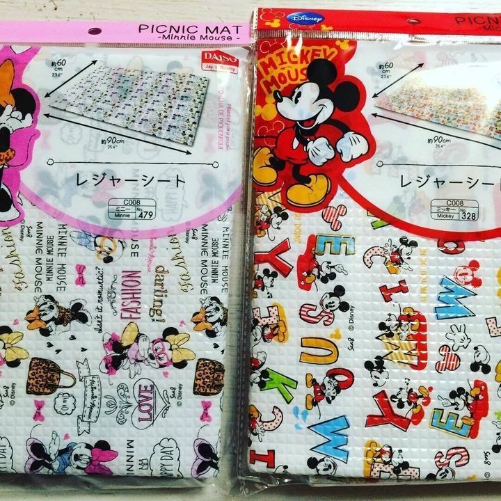 【ダイソー】気分があがる!キャラクター柄のレジャーシート