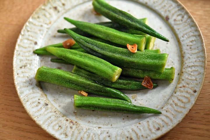 オクラのガーリック炒め