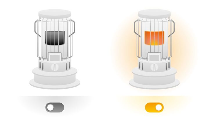 石油ストーブのイラスト