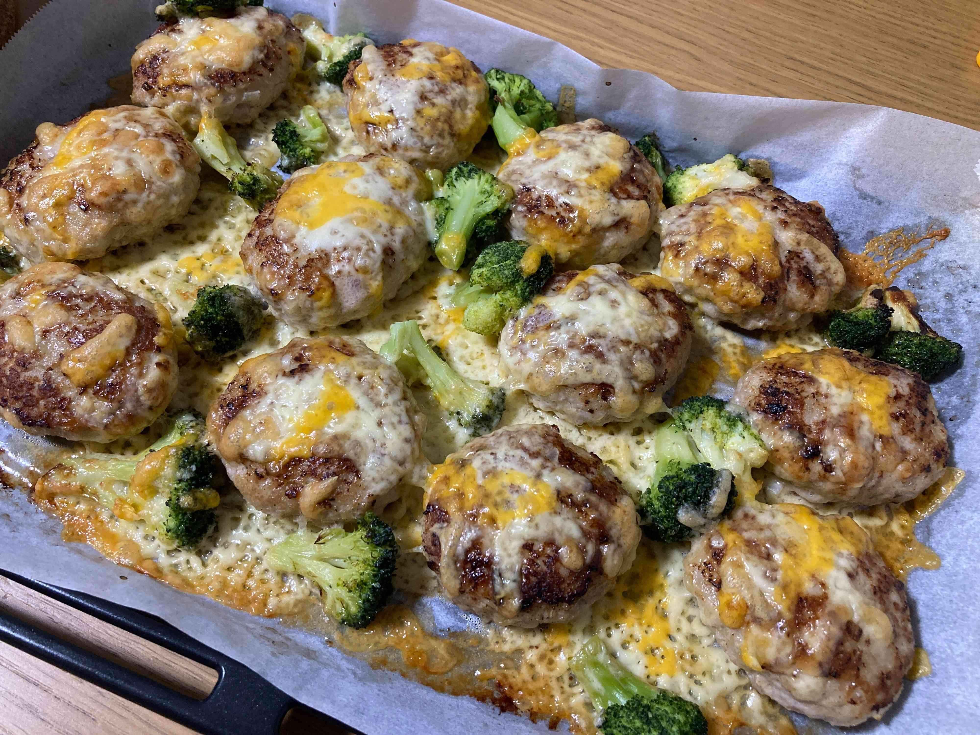 えのきでかさましして作ったハンバーグ