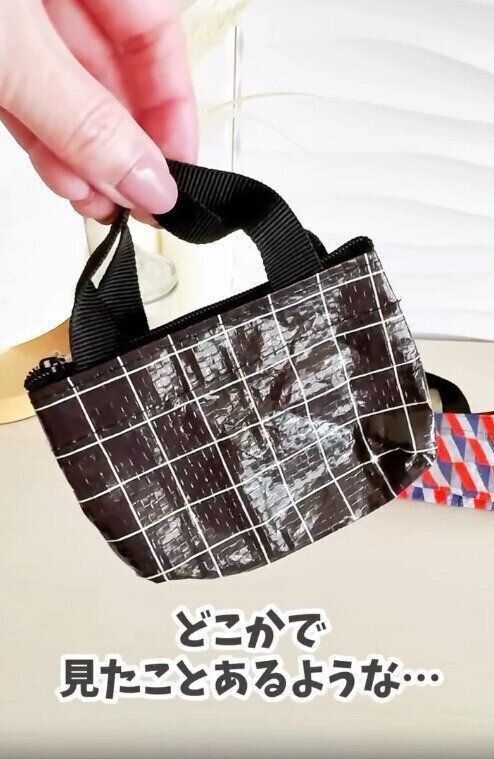 【セリア】IKEAのアイテムにそっくりなミニバッグ