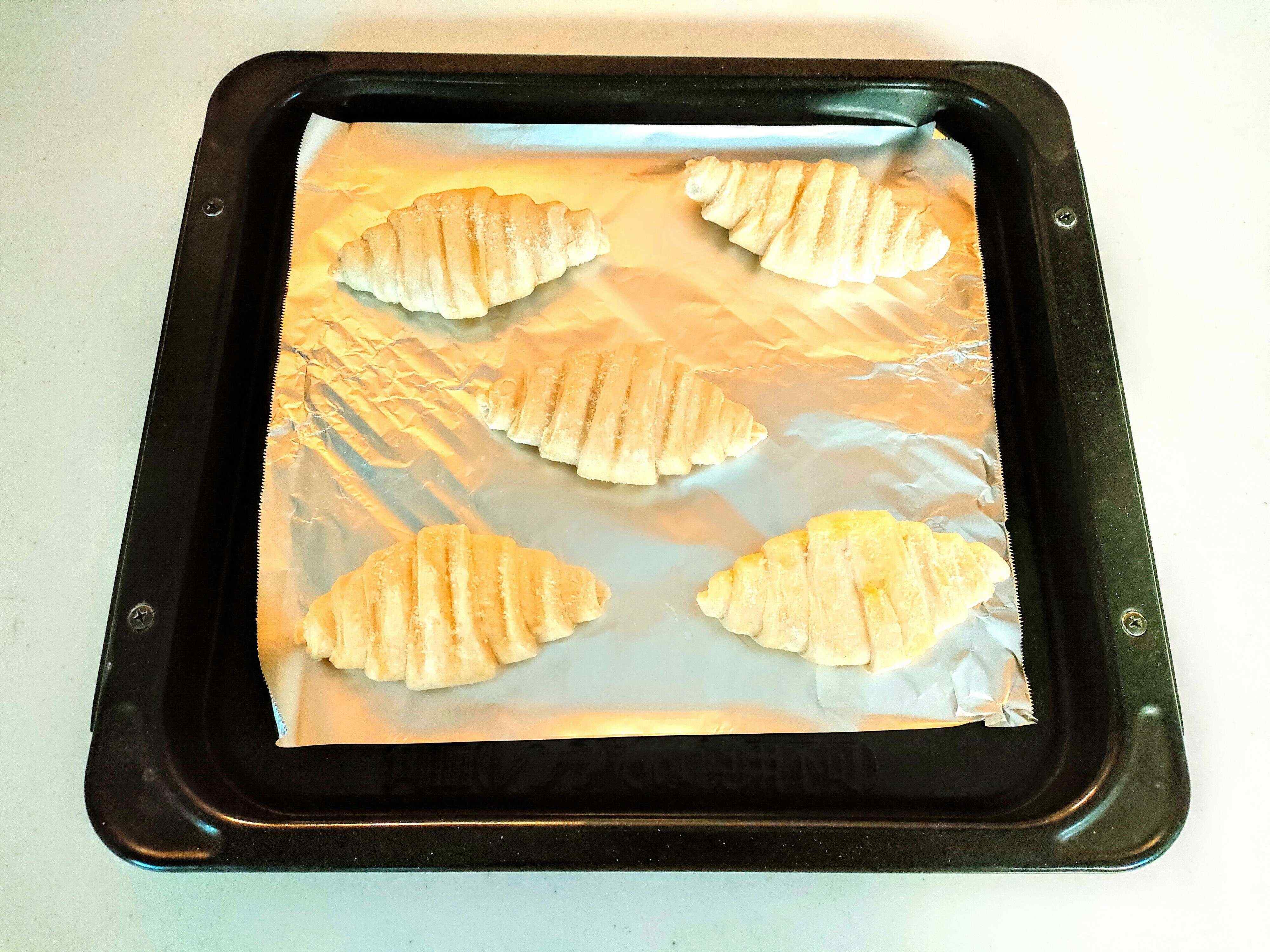 クロワッサンを解凍した状態