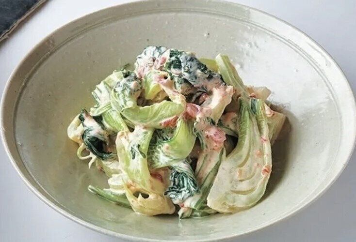 青梗菜の梅マヨあえ
