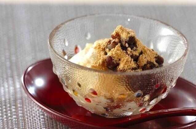 きな粉入り酒粕ミルクゼリー