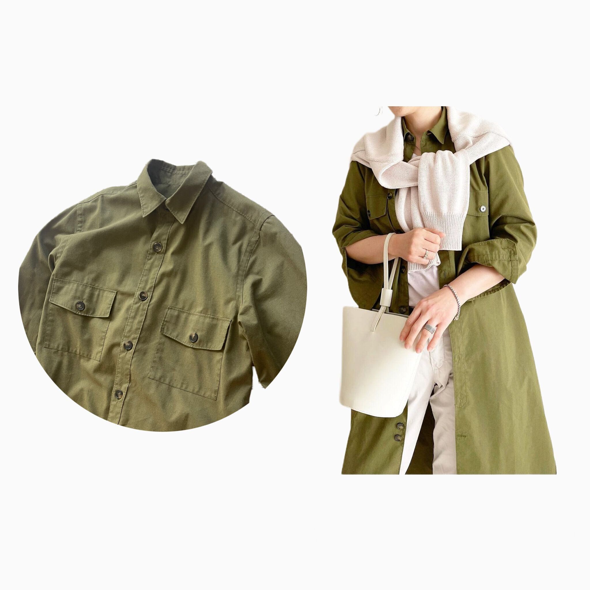 老け見えカーキコーデ