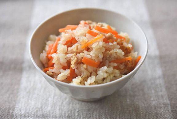 にんじんの炊き込みごはん