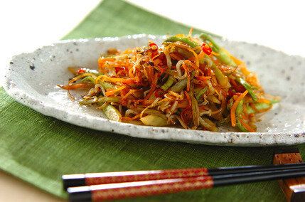 たらの芽の下処理から伝授 簡単ジャコのきんぴら