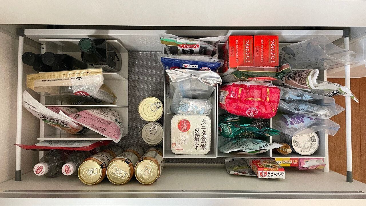 我が家の主な食品ストック