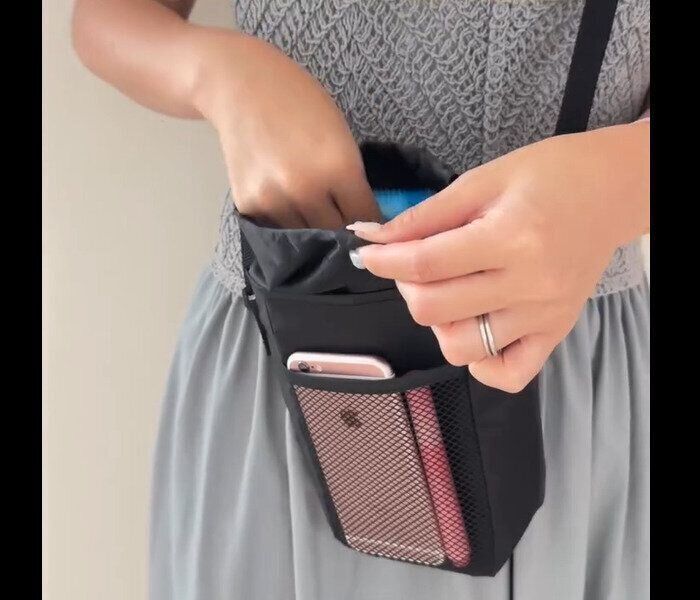【ダイソー】絶対手放せない！モバイルショルダーメッシュバッグ