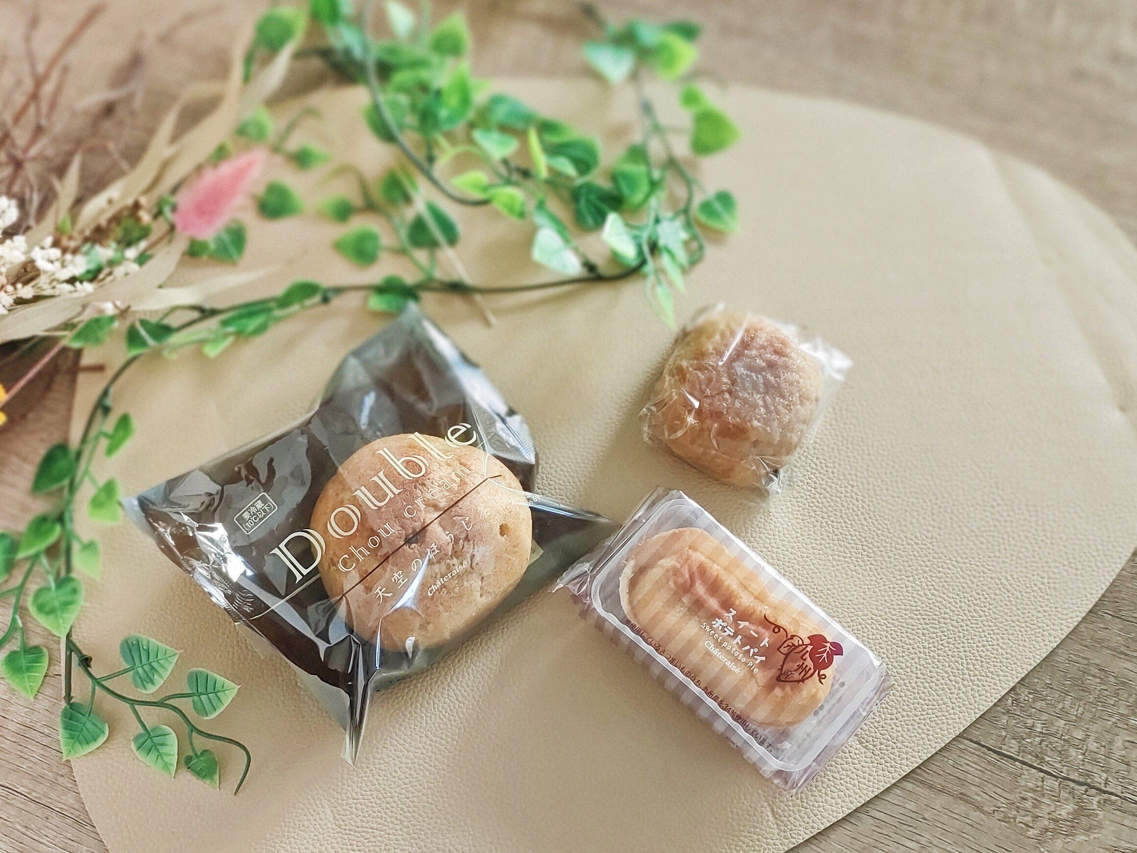 シャトレーゼの秋スイーツ3つ