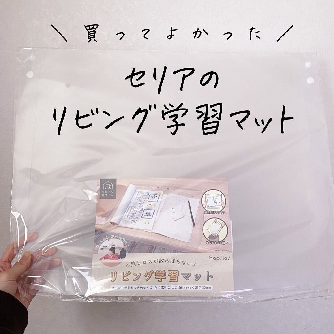 【セリア】1家に1台は欲しい「リビング学習マット」