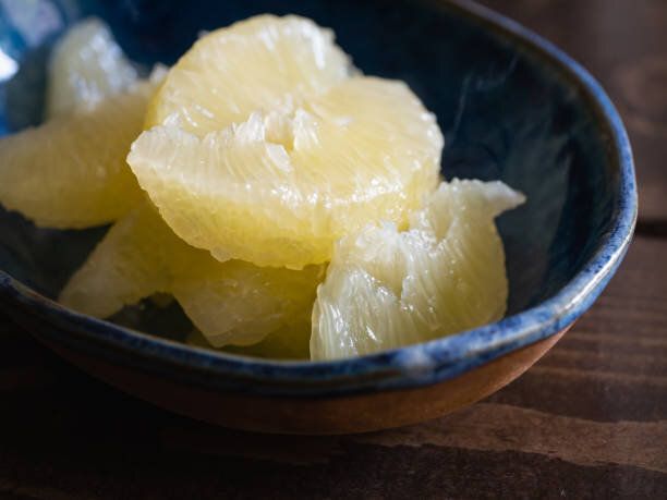 フルーツバンタン柑橘類のクローズアップ。