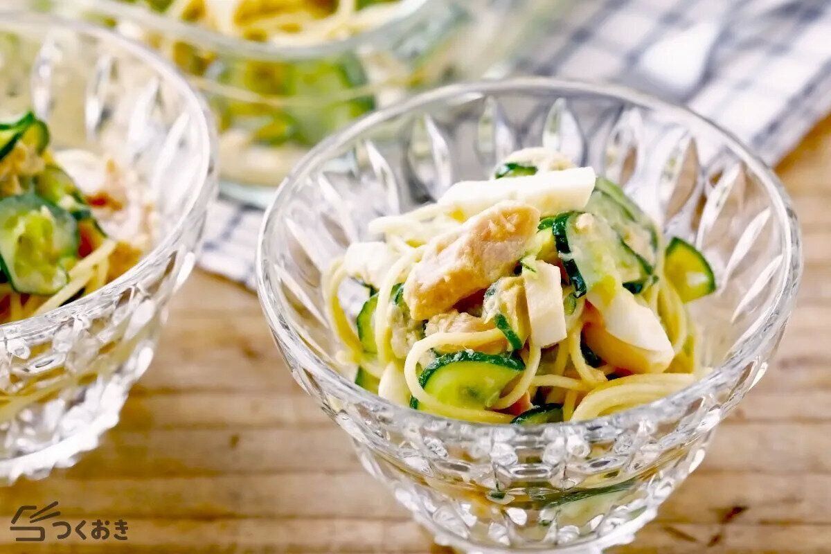 ツナときゅうりのスパサラ