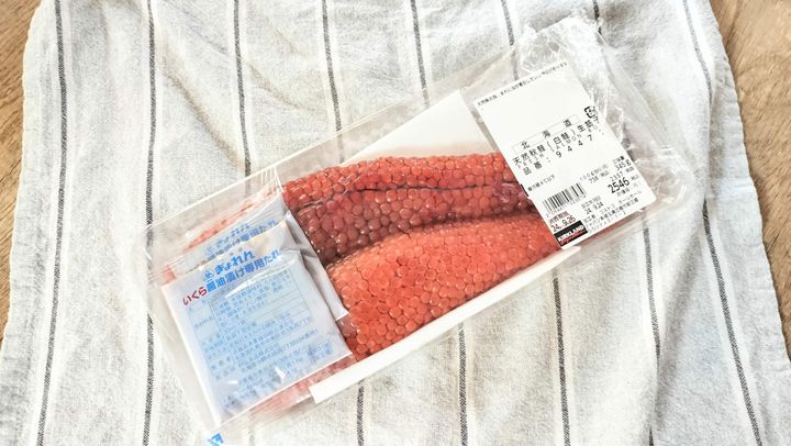 天然秋鮭生筋子