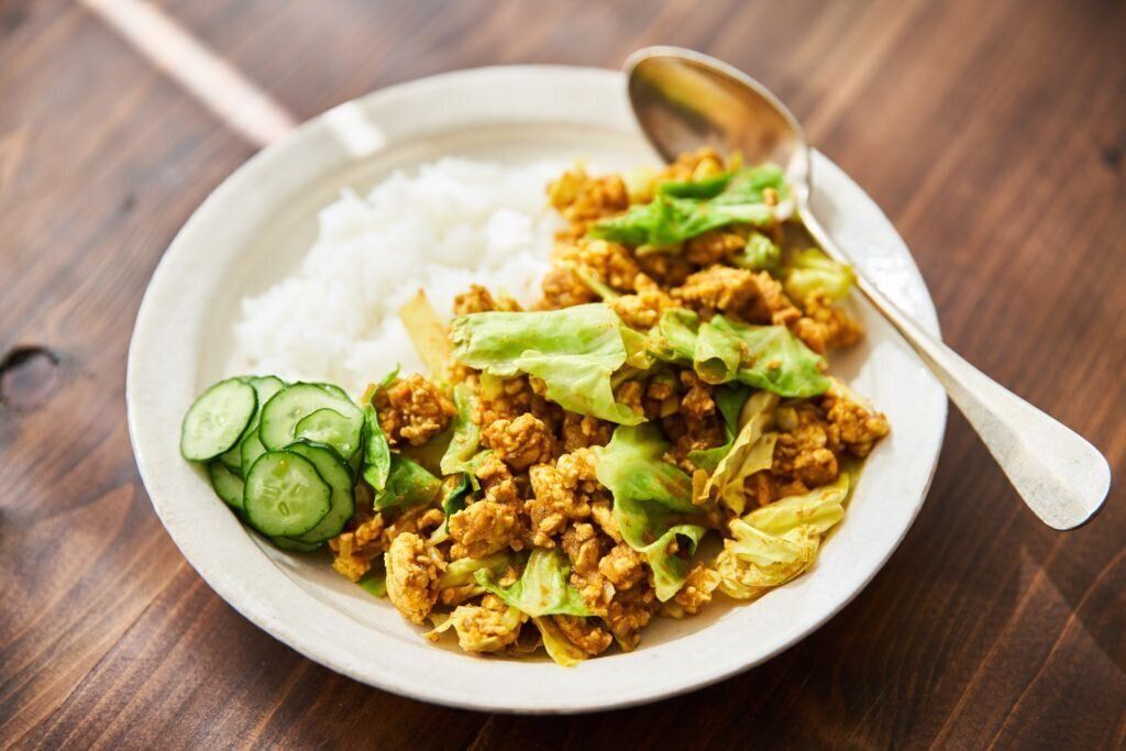 キャベツキーマカレー