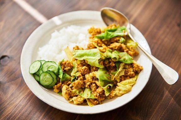 キャベツキーマカレー