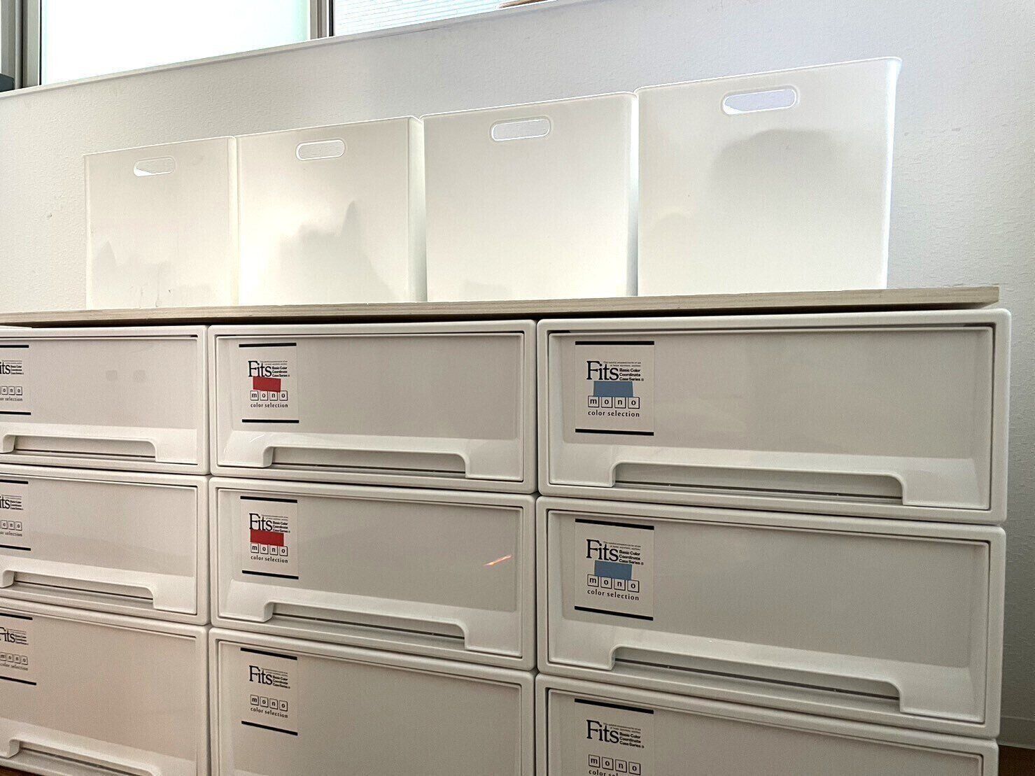 一人ずつ洗濯物を入れるカゴ