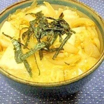 とろ〜りチーズと豆腐丼