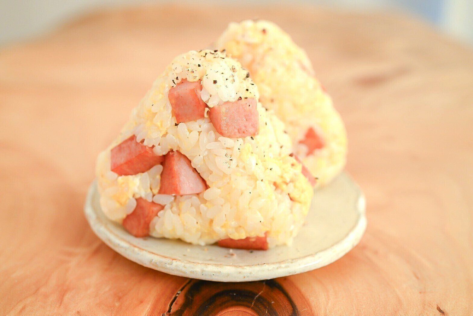 スパムと卵のおにぎり