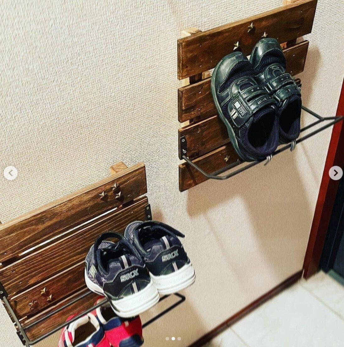 靴収納アイデア 狭い玄関でもたくさん収納してスッキリ 上手な靴収納アイデア75選 サンキュ