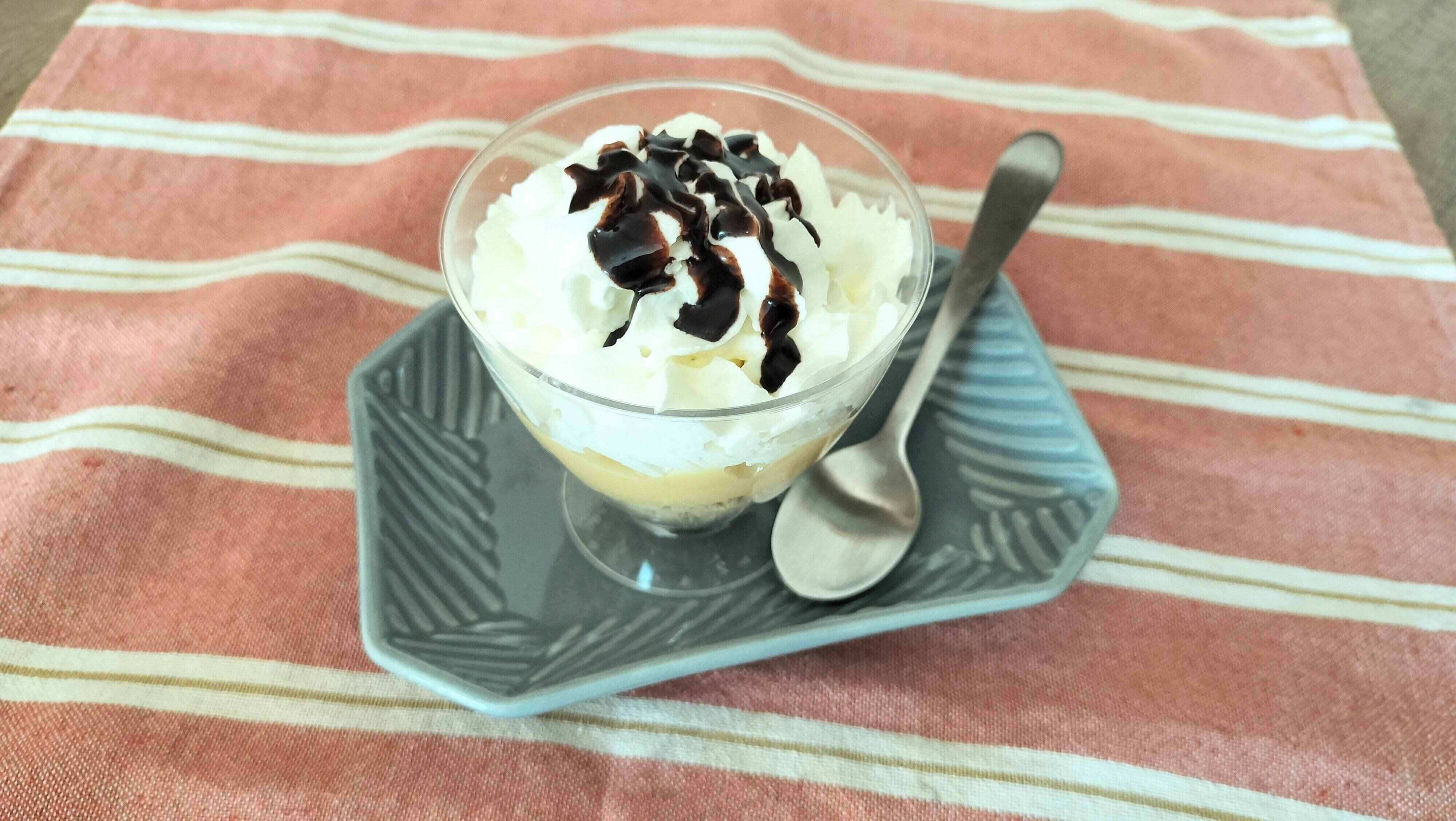 スイートポテトパフェ真上