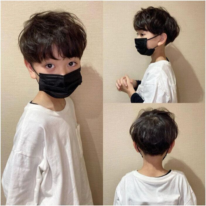 おしゃれ小学生男子の髪型・ヘアカタログ。毛先のソフトな動きが丁度いい！ラフなデザインのツーブロック