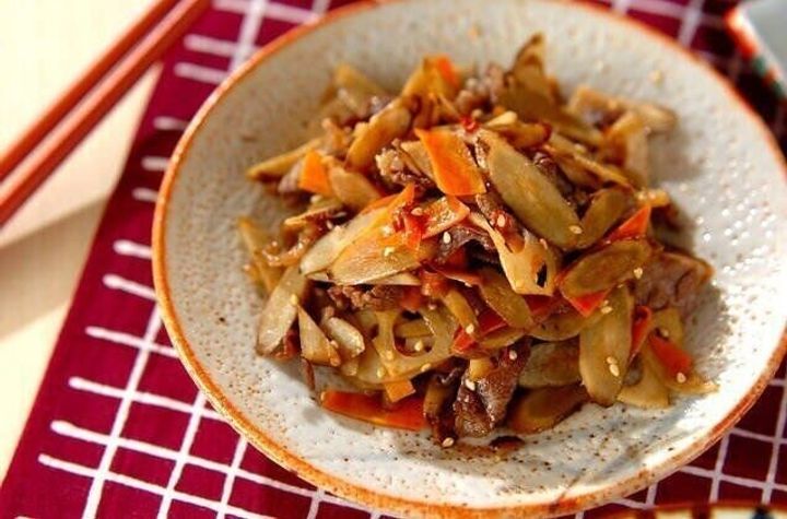 牛肉入りきんぴら