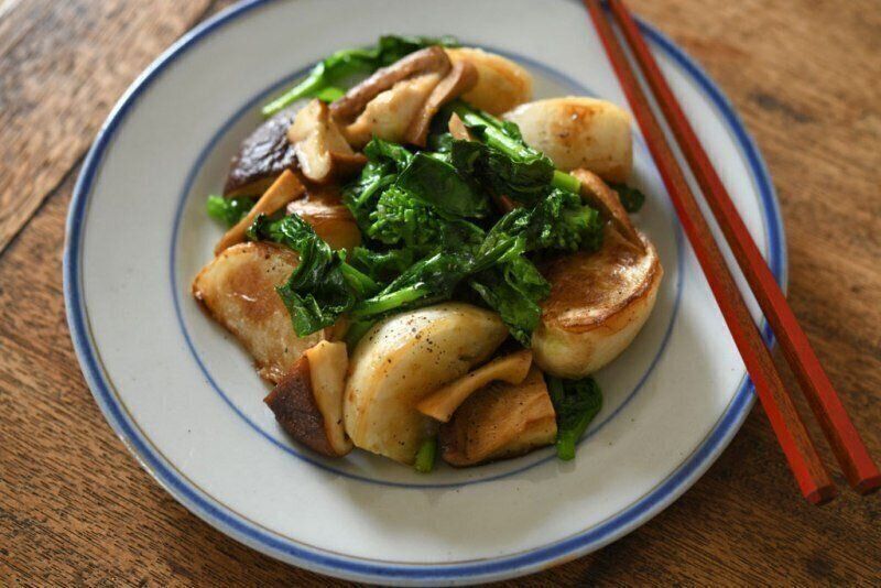 かぶと椎茸の炒め物のレシピ
