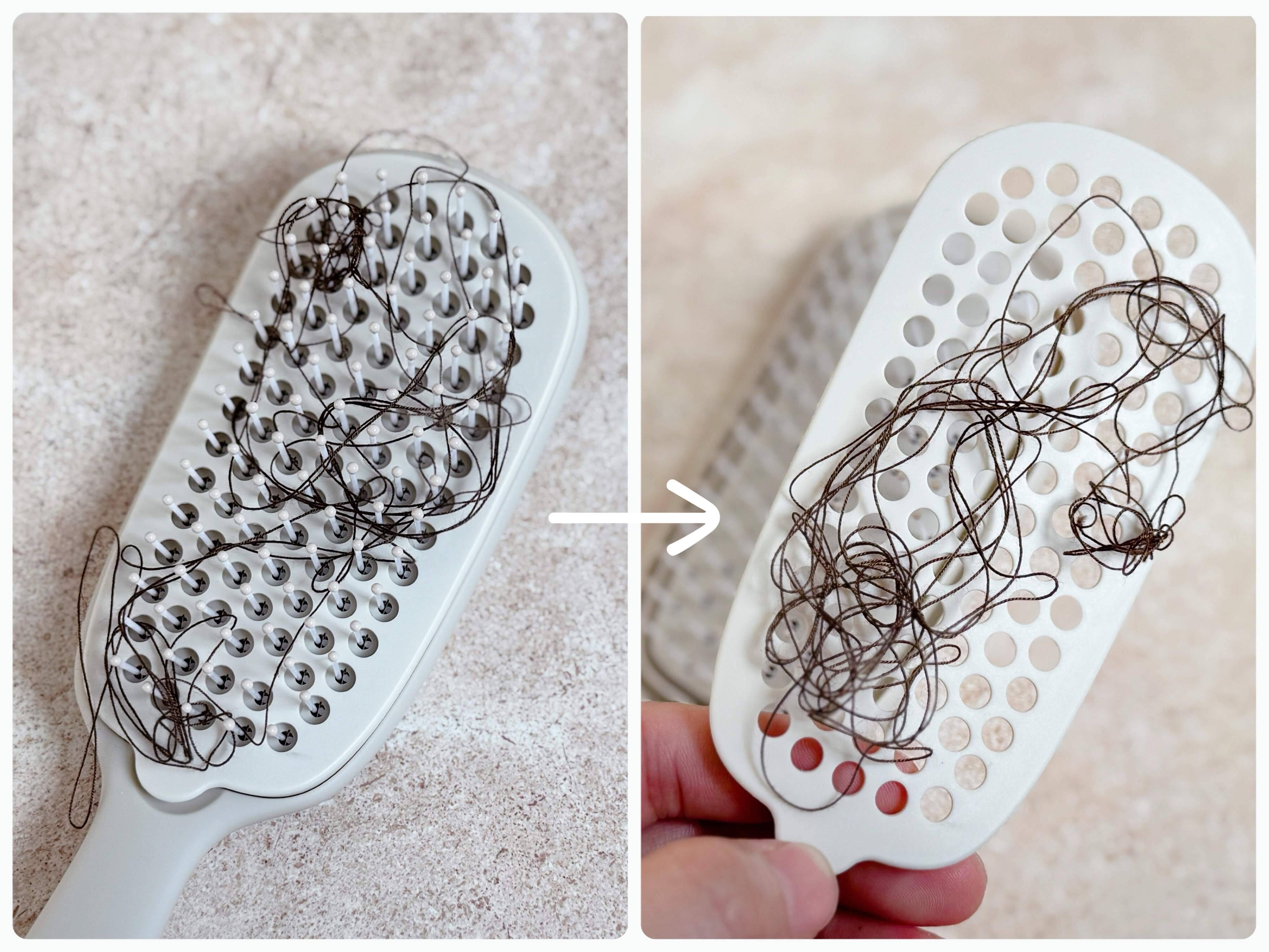 髪の毛も手を触れずに捨てられる！