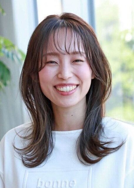 2Wayスタイリングが可能！外ハネセミロング