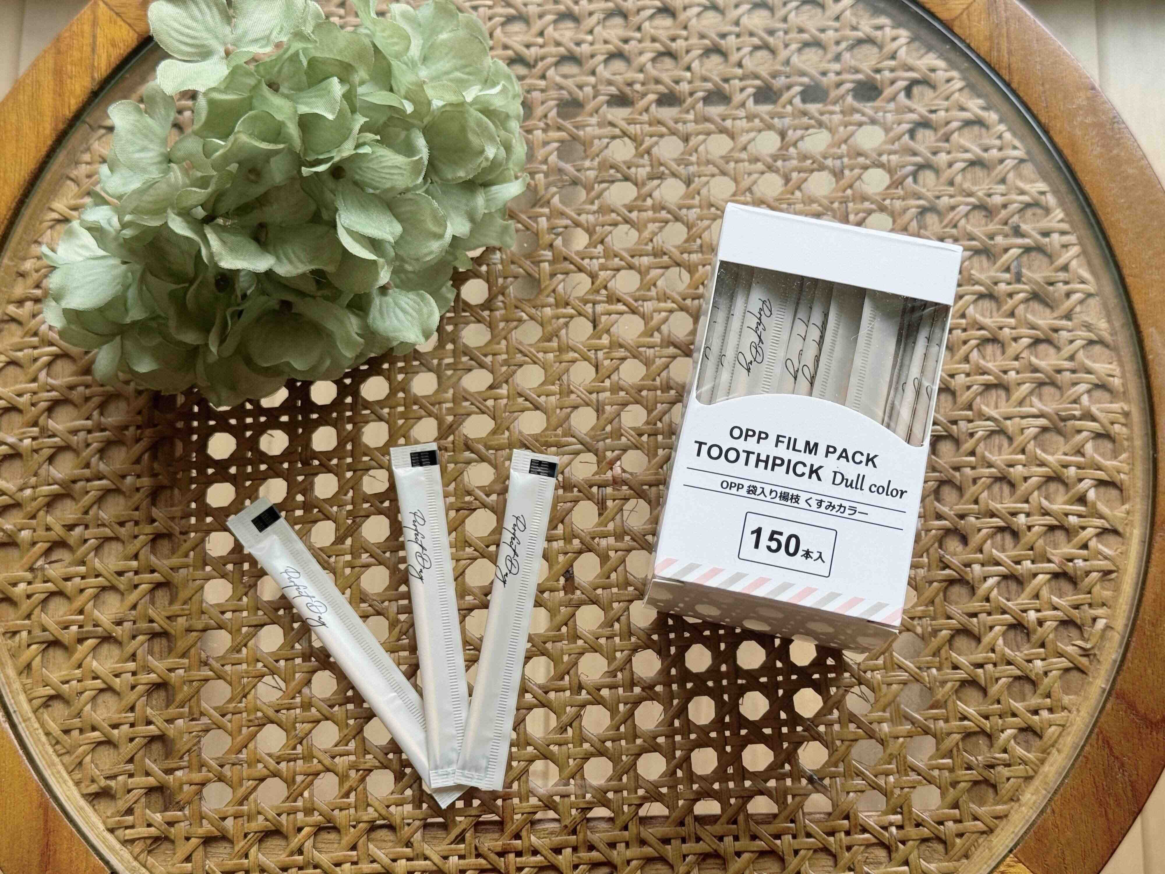 OPP 袋入り楊枝 くすみカラー（150本入）