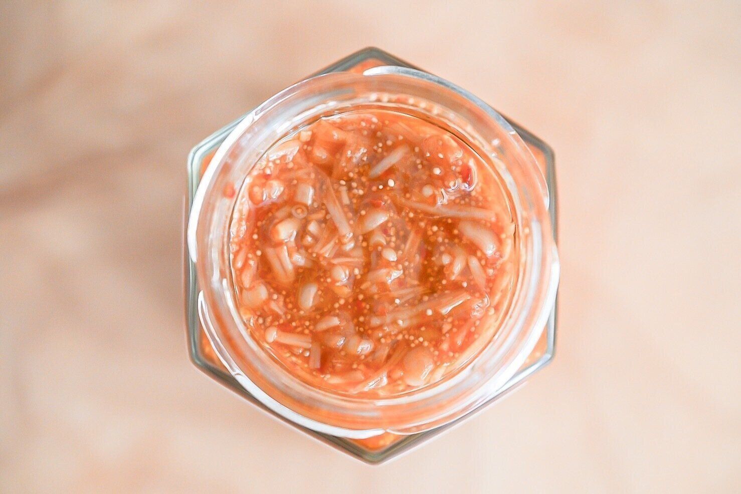 明太子なめ茸の中身