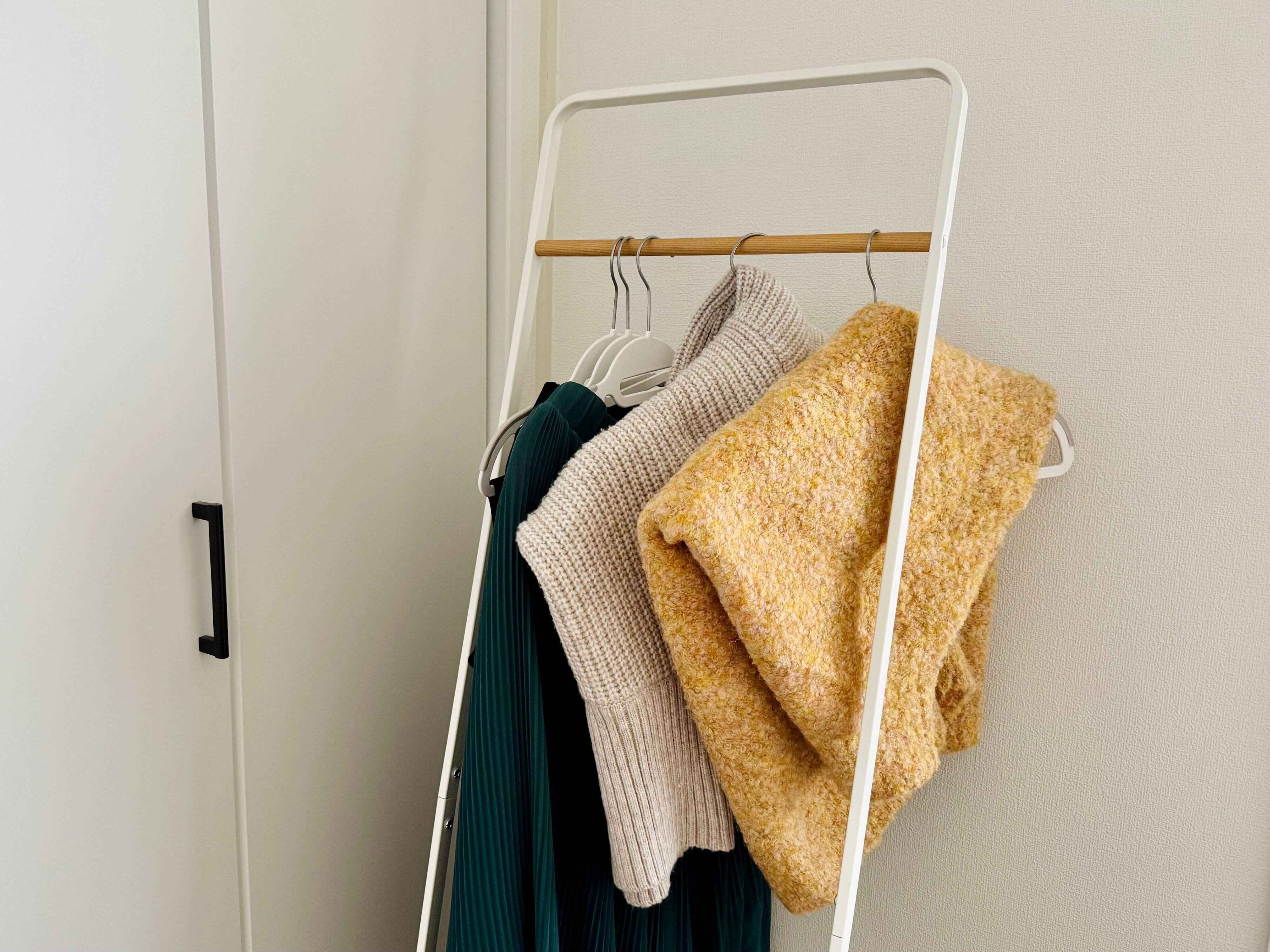 ニットは脱いですぐに仕舞わない