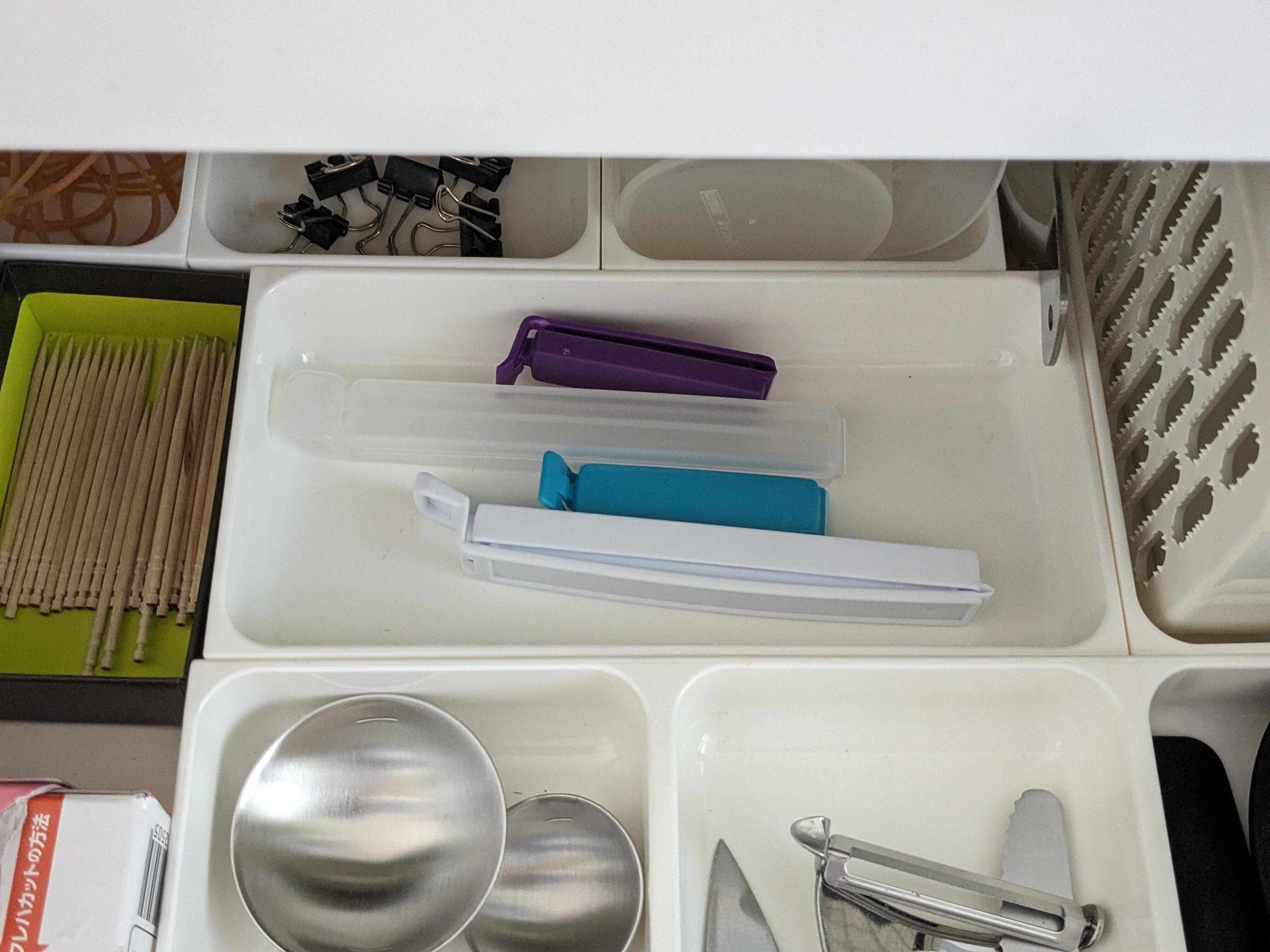 袋止めクリップの収納