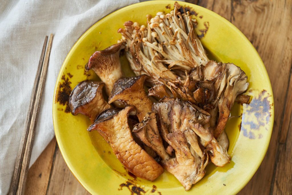 きのこのお醤油ステーキ