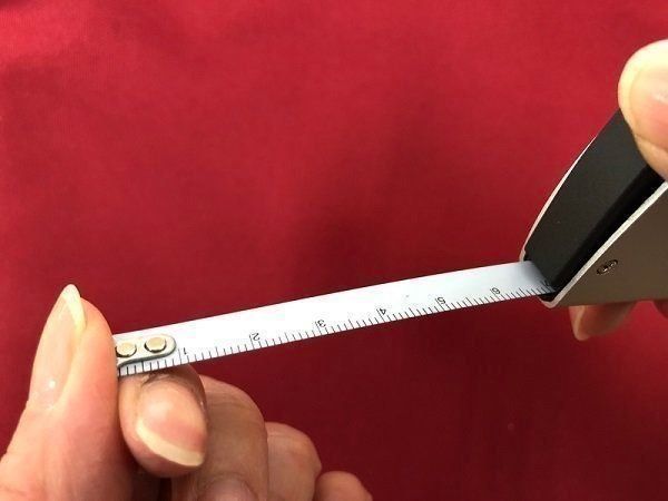 無印良品の「書き込めるメジャー」のストッパー