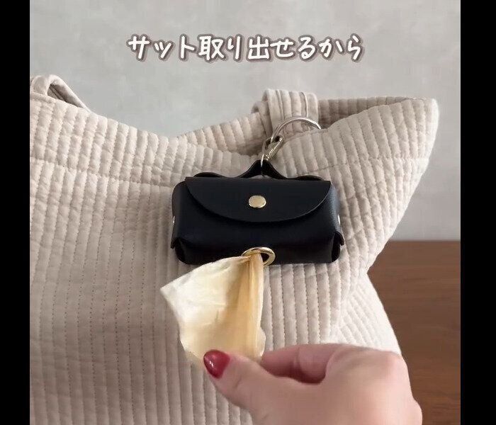 【ダイソー】ビジュ良すぎ！マナー袋ホルダー
