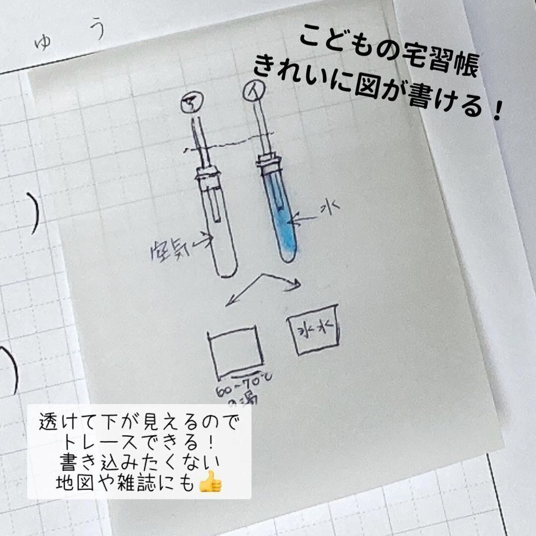 ダイソーの「トレーシングペーパーふせん（小）30枚」
